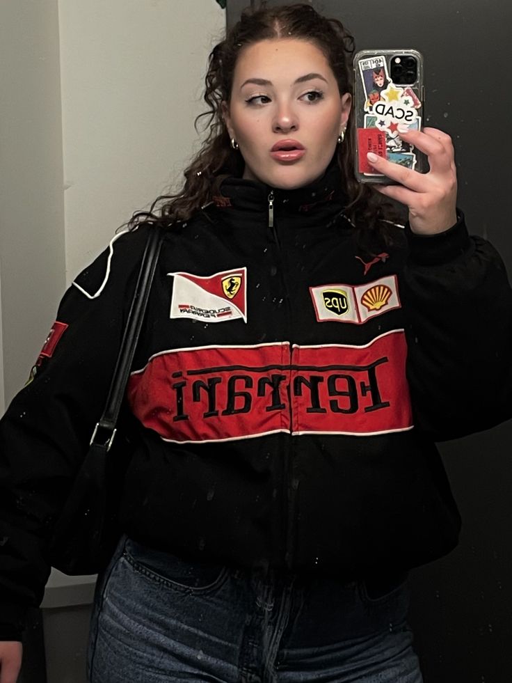 Black Ferrari Racing Jacket: A Stylish Tribute to Ferrari’s Legacy-Unisex