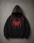 black spider man hoddiee unisex