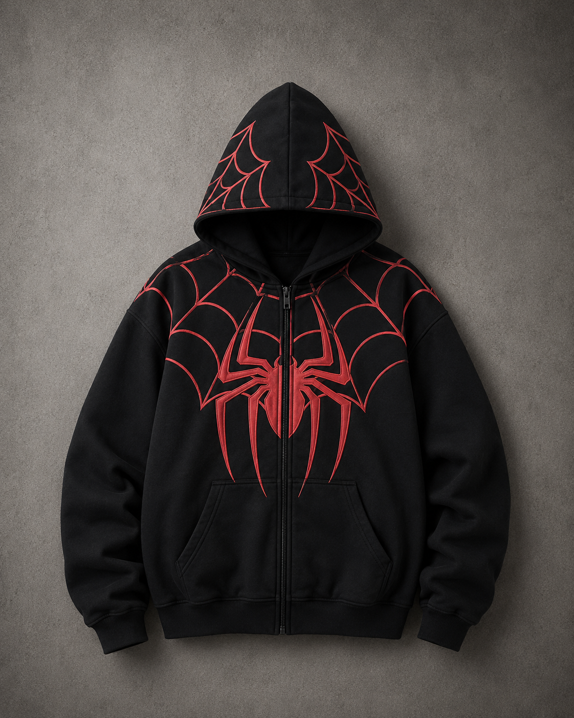 black spider man hoddiee unisex
