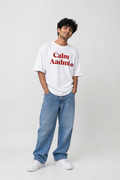 “Calm Aadmi” oversized t-shirt