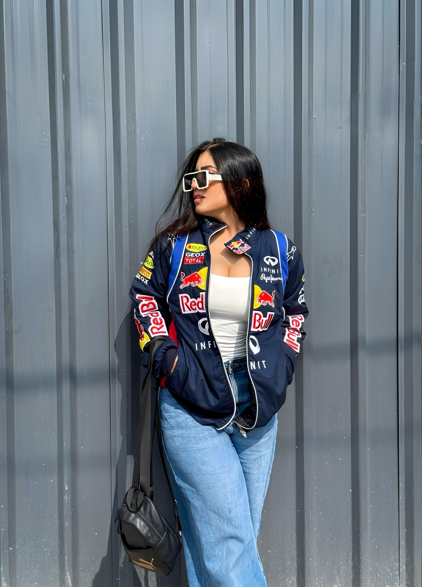 Red Bull Vintage Embroidered Jacket – Classic Motorsport Icon
