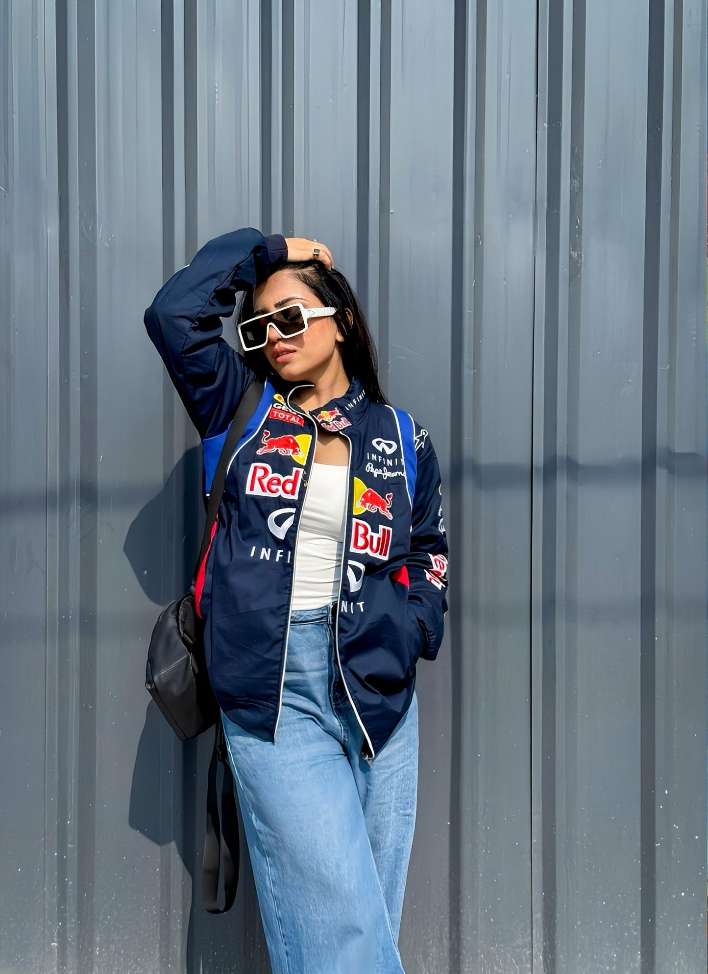 Red Bull Vintage Embroidered Jacket – Classic Motorsport Icon