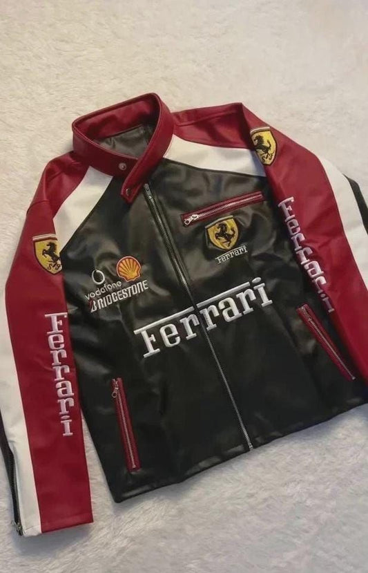 Ferrari F1 Leather Jacket – Wear Your Ferrari Passion