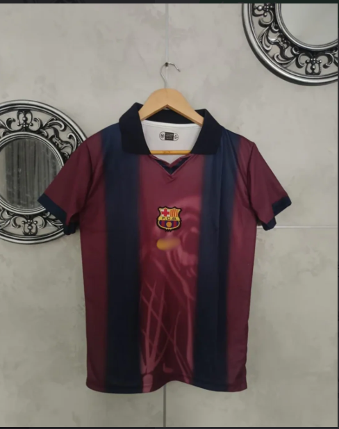 FC Barcelona x Travis Scott Retro Jersey embroidery
