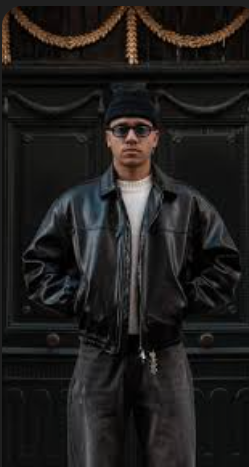 HIGH QUALITY LEATHER BOMBER JACKET