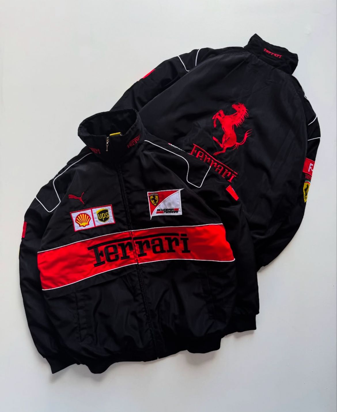 Black Ferrari Racing Jacket: A Stylish Tribute to Ferrari’s Legacy-Unisex