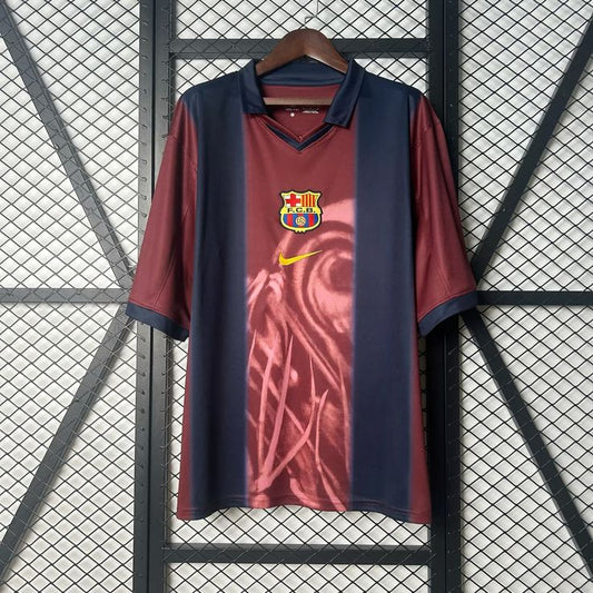 FC Barcelona x Travis Scott Retro Jersey embroidery
